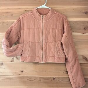 Women's Pink Quilted Jacket